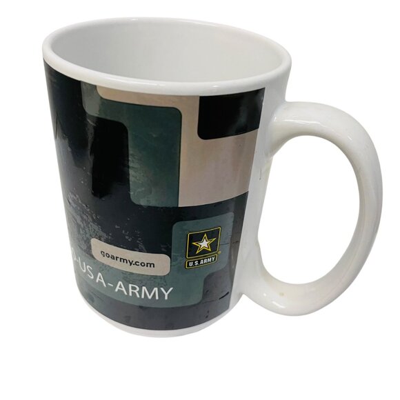 U.S. Army Camouflage Ceramic Mug 11 oz With Logo & Goarmy 4 1/2" - Picture 5 of 9